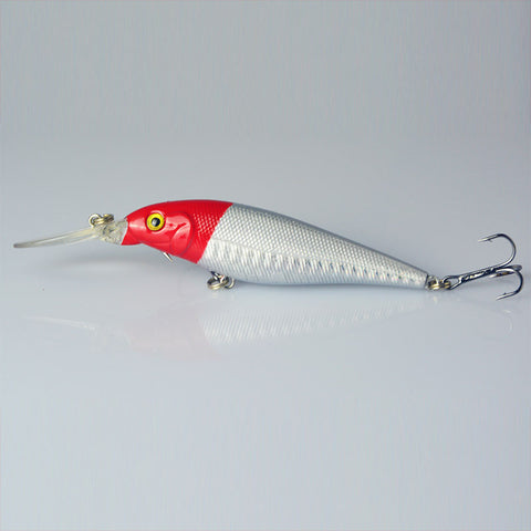 1PCS Super Quality  5 Colors 11cm 10.5g Hard Bait Minnow Fishing lures Bass Fresh Salt water 4#hook