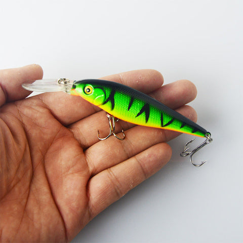 1PCS Super Quality  5 Colors 11cm 10.5g Hard Bait Minnow Fishing lures Bass Fresh Salt water 4#hook