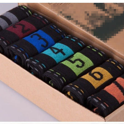 7pcs/lot socks brand mens bamboo fiber
