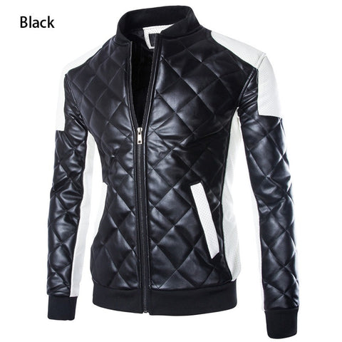 Motorcycle Zipper Leather Jacket