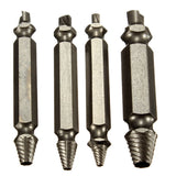 4 Screw Extractor Drill Bits Guide Set Broken Bolt Remover Easy Out Set 5cm Long Wholesale
