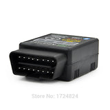 Advanced MINI ELM 327 V2.1 Black Bluetooth OBD2 Car CAN Wireless Adapter Scanner Tool