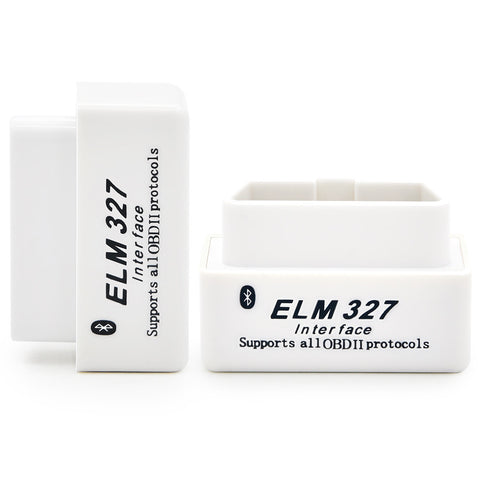 SUPER MINI ELM327 Bluetooth OBD2 V2.1 White Smart Car Diagnostic Interface ELM 327 Wireless Scan Tool