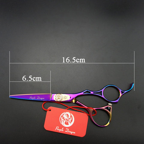 5.5 in. Purple Dragon Professional  Hair scissors Cutting scissors,Personality Barber shears,High-grade quality,S398