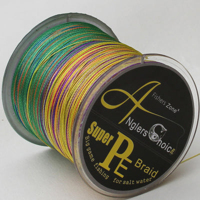 Anglers Choice Brand Super Strong Japanese 500m Multifilament PE Material Braided Fishing Line  10 20 30  80 100LB Multicolor
