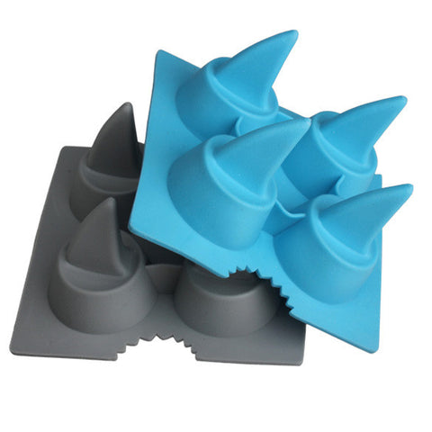 Cool Shark Fin Shape Ice Cube Freeze Mold Ice Maker Mould
