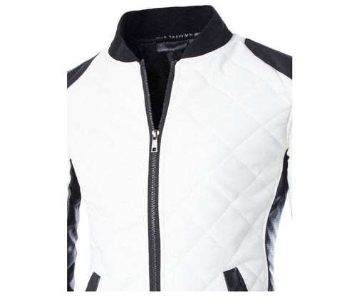 Motorcycle Zipper Leather Jacket