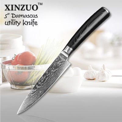 high quality 5" Japanese VG10 Damascus steel kitchen knife