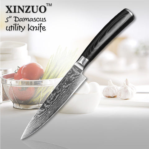 high quality 5" Japanese VG10 Damascus steel kitchen knife