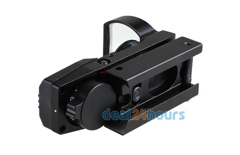 Holographic 4 Reticle Red/Green Dot Tactical Reflex Sight Scope with Mount for Gun 33mm