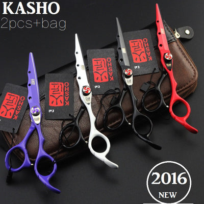Kasho professional hair scissors hairdressing thinning scissors barber tijera peluqueria forbici capelli shear tesoura ciseaux