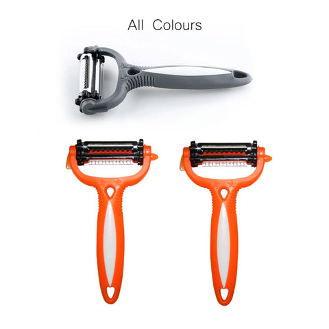 Multifunctional 360 Degree Rotary Peeler with 3 blades