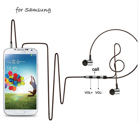 Earphone Headphone Ears headset With MIC Retail box