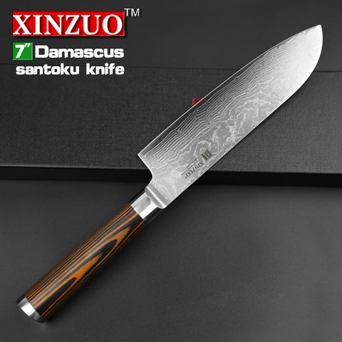 " inch Japanese chef knife Damascus