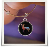 Chihuahua art Necklace and bangles