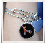 Chihuahua art Necklace and bangles