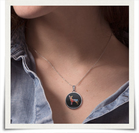 Chihuahua art Necklace and bangles