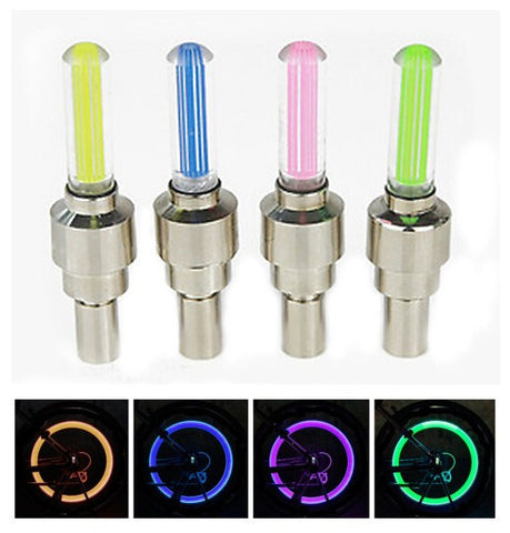 LEDS Tyre Tire Valve Caps Wheel spokes