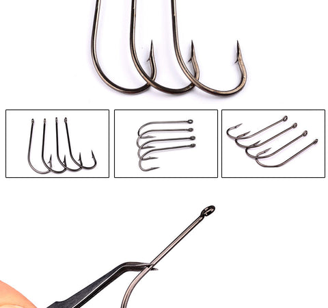 100PC  Big Fish hook 9255-1#-8/0# JIG Hook