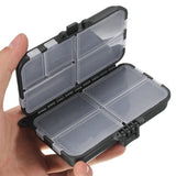 CAMTOA 11x6x3.5cm 9 Compartments Fly Fishing Lure Bait Hook Tackle Box Case