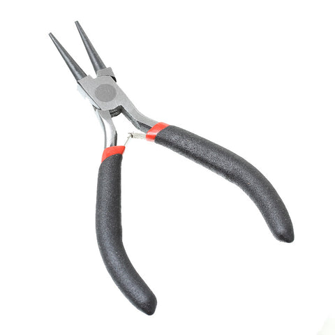 Stainless Steel Needle Nose Pliers Jewelry Making Hand Tool Black 12.5cm(4 7/8"),1 Piece