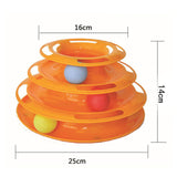 Dog Cat Toys Three Tower Of Tracks Turntable Ball