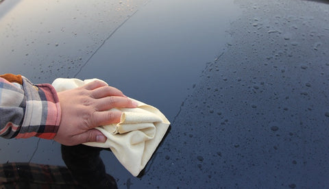 Natural Genuine Leather Chamois Shammy Sponge cloth Sheepskin Absorbent