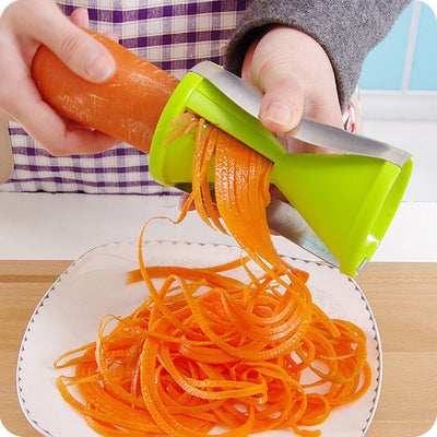 Vegetable Fruit Spiral Shred Process Device