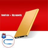 12000 mAh Power Bank Portable Charger + led light Backup Power 2 USB