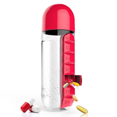 4 Colors Combine Daily Pill Box Organizer bottle