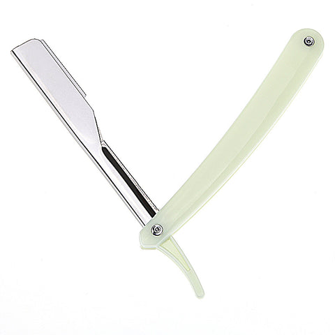 Stainless Steel Face Cleaning Razor Barber Folding Straight Edge