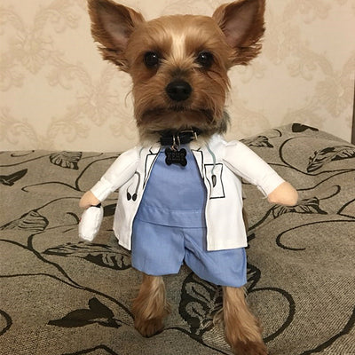Small dog Doctor Dogs Costume Pet Clothes
