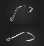 Rompin 50Pcs/box Size #2-15 High Carbon Steel Circle Owner Fishing