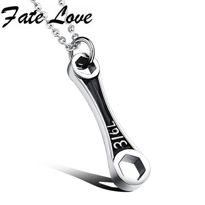 Classic Wrench 316L Stainless Steel Necklaces