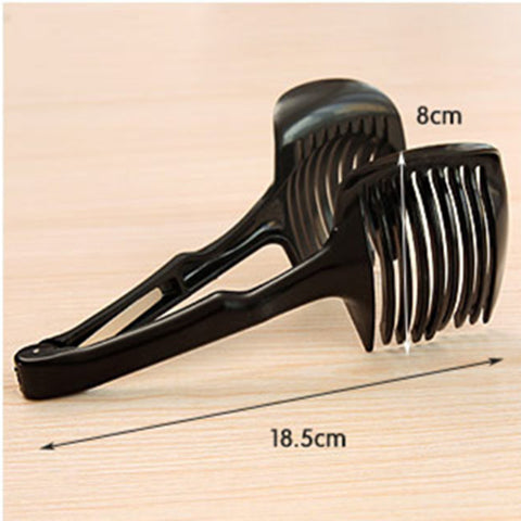 Kitchen gadget Lemon Tomato Potato Slicer Multifunction Egg Food Clip Clever Onion Cutter Salad Kitchen Cooking Accessories