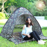 Instant Quick Cabana Beach Tent Outdoor Automatic Foldable Sun Shelter 3 - 4 Person Portable UV Protection