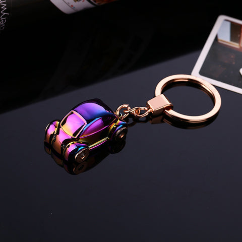 9.4CMCreative Metal lED Car Keychain car accessories Turbo Charger Key Chains Key Ring Holder Keyring Porte clef Gift Souvenirs