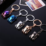 9.4CMCreative Metal lED Car Keychain car accessories Turbo Charger Key Chains Key Ring Holder Keyring Porte clef Gift Souvenirs