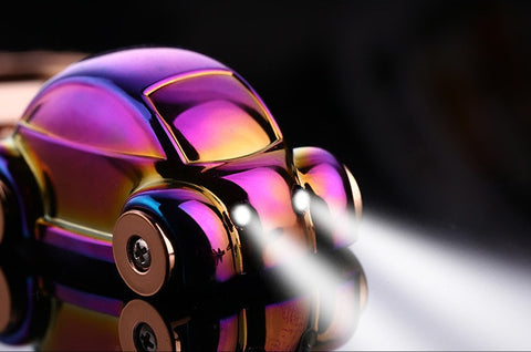 9.4CMCreative Metal lED Car Keychain car accessories Turbo Charger Key Chains Key Ring Holder Keyring Porte clef Gift Souvenirs