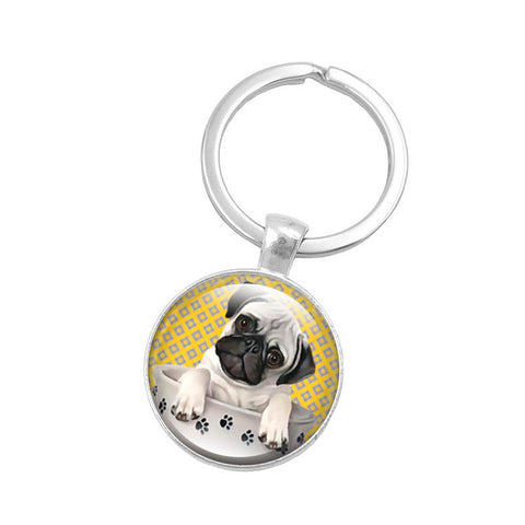 Pug Keychain