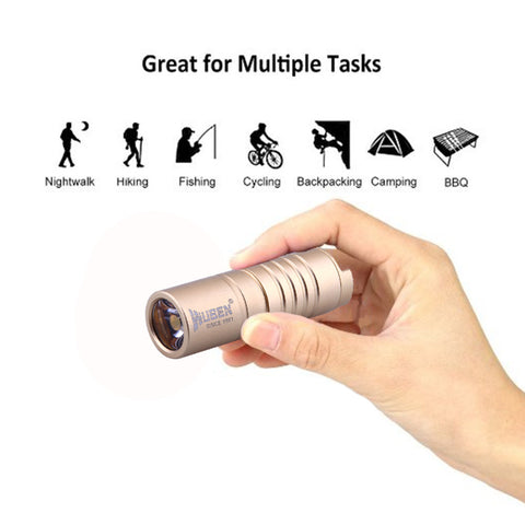 Mini Li-Ion Batttery USB Rechargeable LED Flashlight Torch 130LM Adjustable Focus Zoom