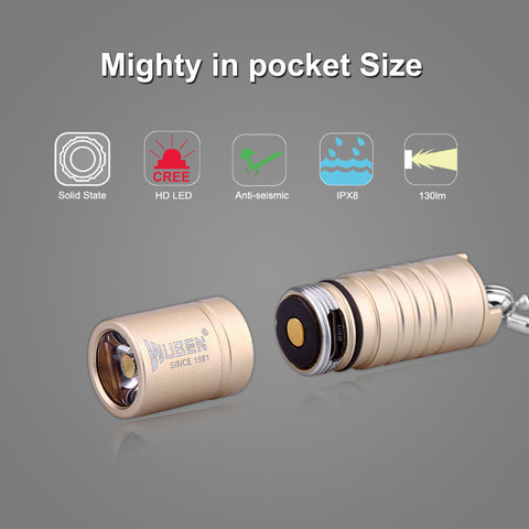 Mini Li-Ion Batttery USB Rechargeable LED Flashlight Torch 130LM Adjustable Focus Zoom