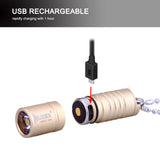 Mini Li-Ion Batttery USB Rechargeable LED Flashlight Torch 130LM Adjustable Focus Zoom