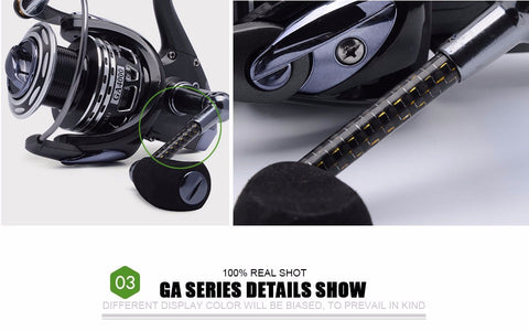 SeaKnight GA 2000/3000/4000 New Design Worm Shaft Structure 13BB Quality Lure Spinning Fishing Reel with Carbon Fiber Handle