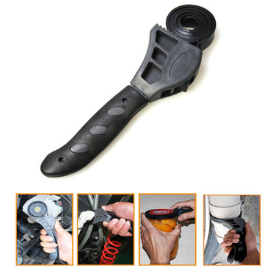 500mm Multitool Universal Wrench Black Rubber Strap Adjustable Spanner For Any Shape