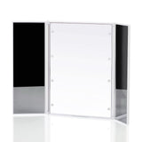 8 LED Light Makeup Cosmetic Tabletop Beauty Vanity Mirror 3 Folding Portable Adjustable