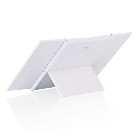 8 LED Light Makeup Cosmetic Tabletop Beauty Vanity Mirror 3 Folding Portable Adjustable