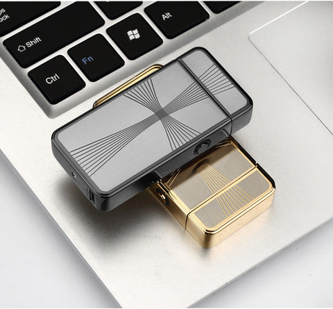 Cross Double Arc Lighter USB Pulse Cigar Lighters