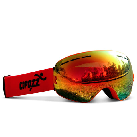 Ski goggles double layers UV400 anti-fog big ski mask glasses skiing men women snow