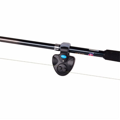LED Light Fish Bite Black Sound-light Alarm Bell Clip On Fishing Rod